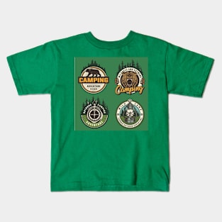 Camping in the wild Kids T-Shirt